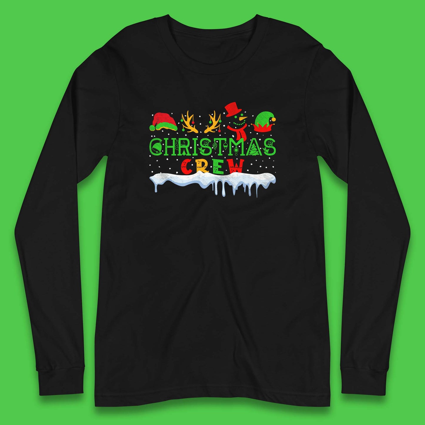 christmas crew long sleeve t shirt