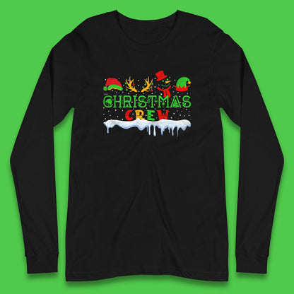 christmas crew long sleeve t shirt