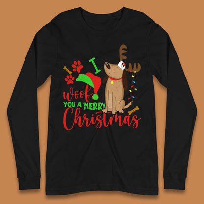 I Woof You A Merry Christmas Long Sleeve T-Shirt