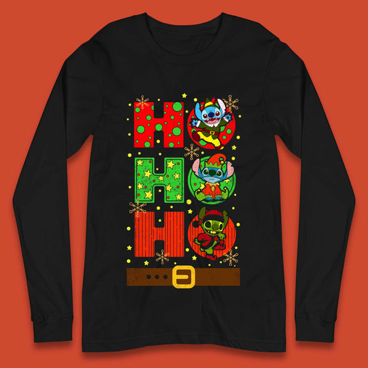Stitch Elf Grinch Stitch Christmas Long Sleeve T-Shirt