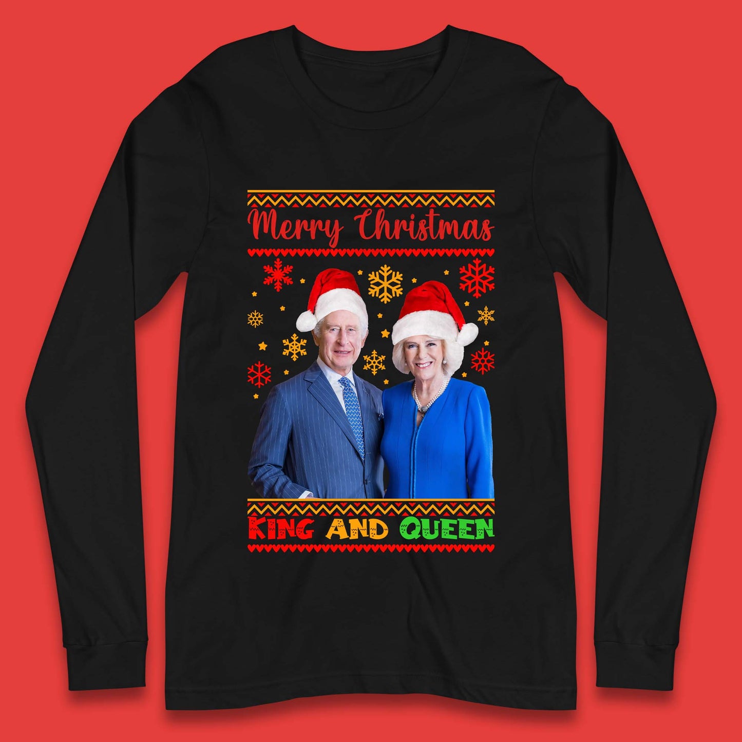 King And Queen Christmas Long Sleeve T-Shirt