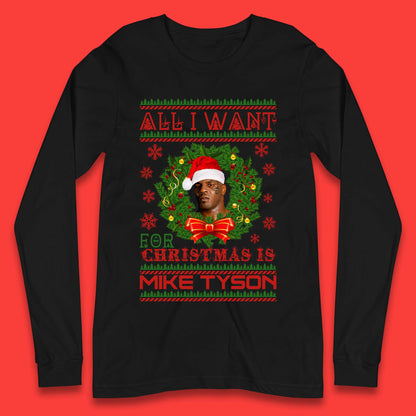 Mike Tyson Christmas Long Sleeve T-Shirt
