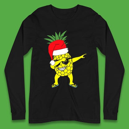 dabbing pineapple long sleeve t shirt