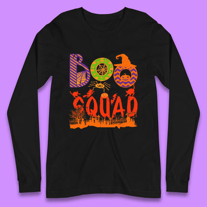 Boo Squad Halloween Matching Costume Horror Boo Crew Long Sleeve T Shirt
