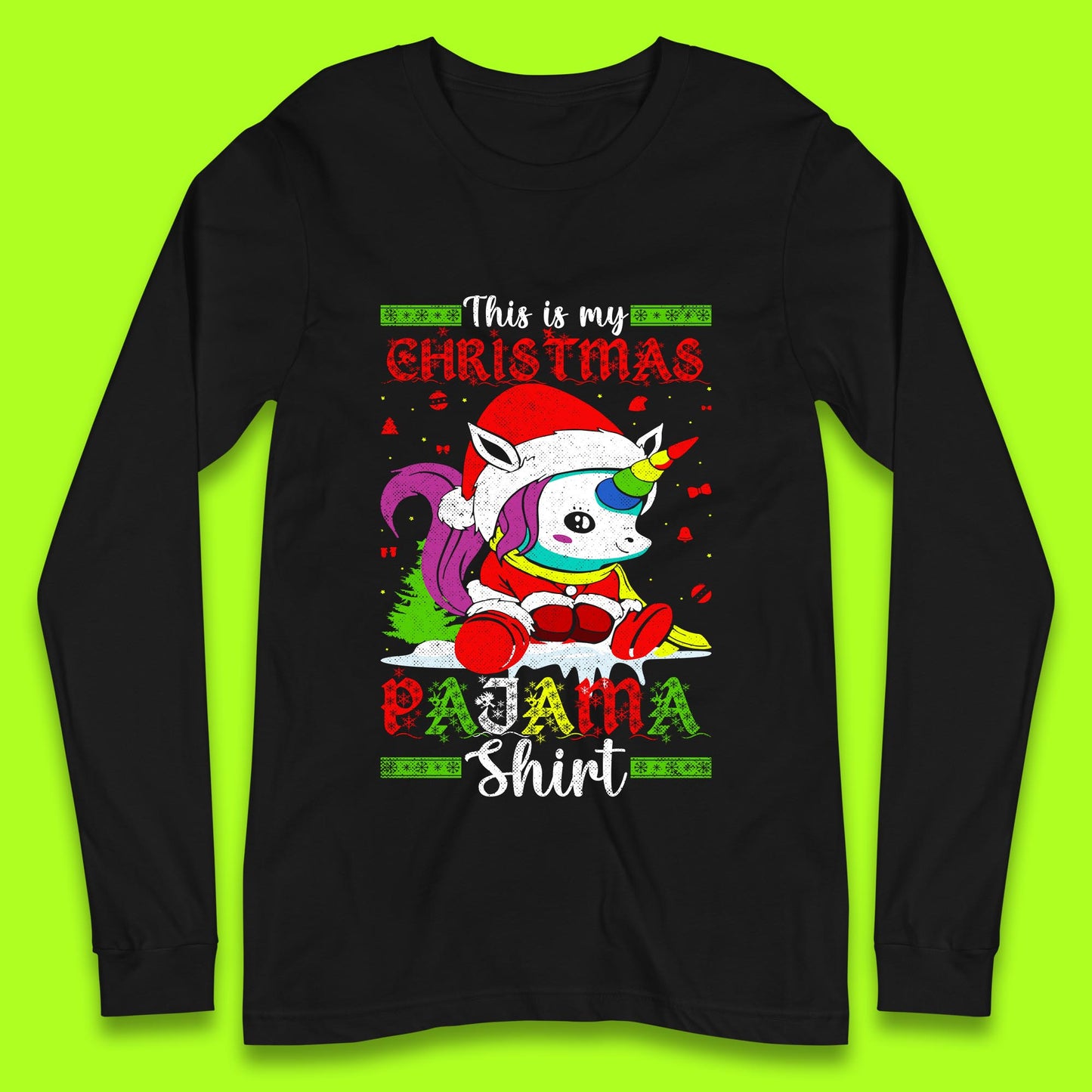 christmas unicorn santa costume top