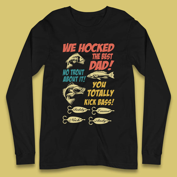 Personalised We Hocked The Best Dad Long Sleeve T-Shirt