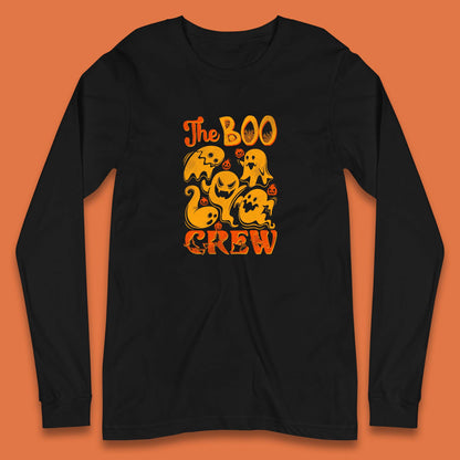The Boo Crew Halloween Horror Scary Boo Ghost Squad Spooky Vibes Long Sleeve T Shirt