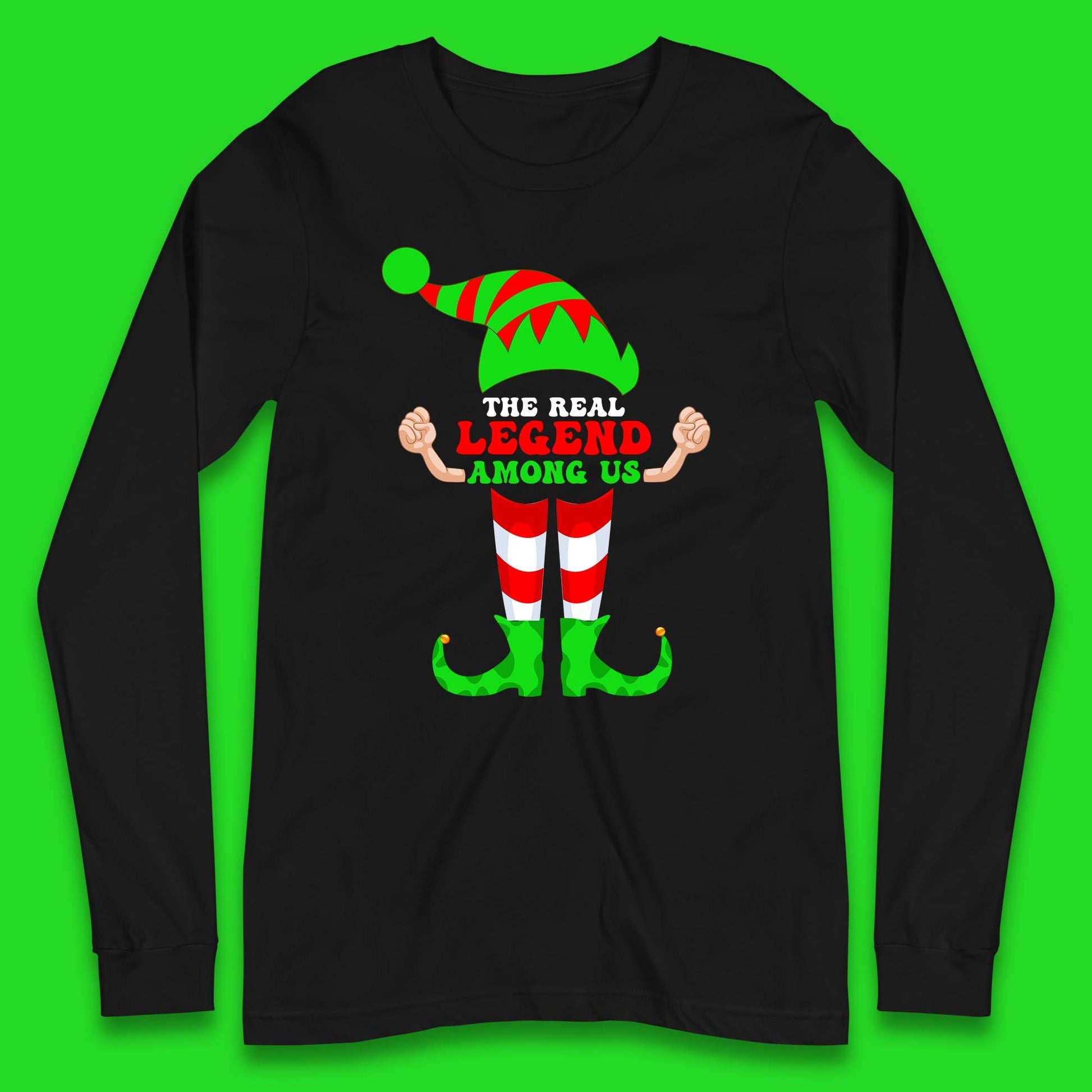 elf costume long sleeve t-shirt