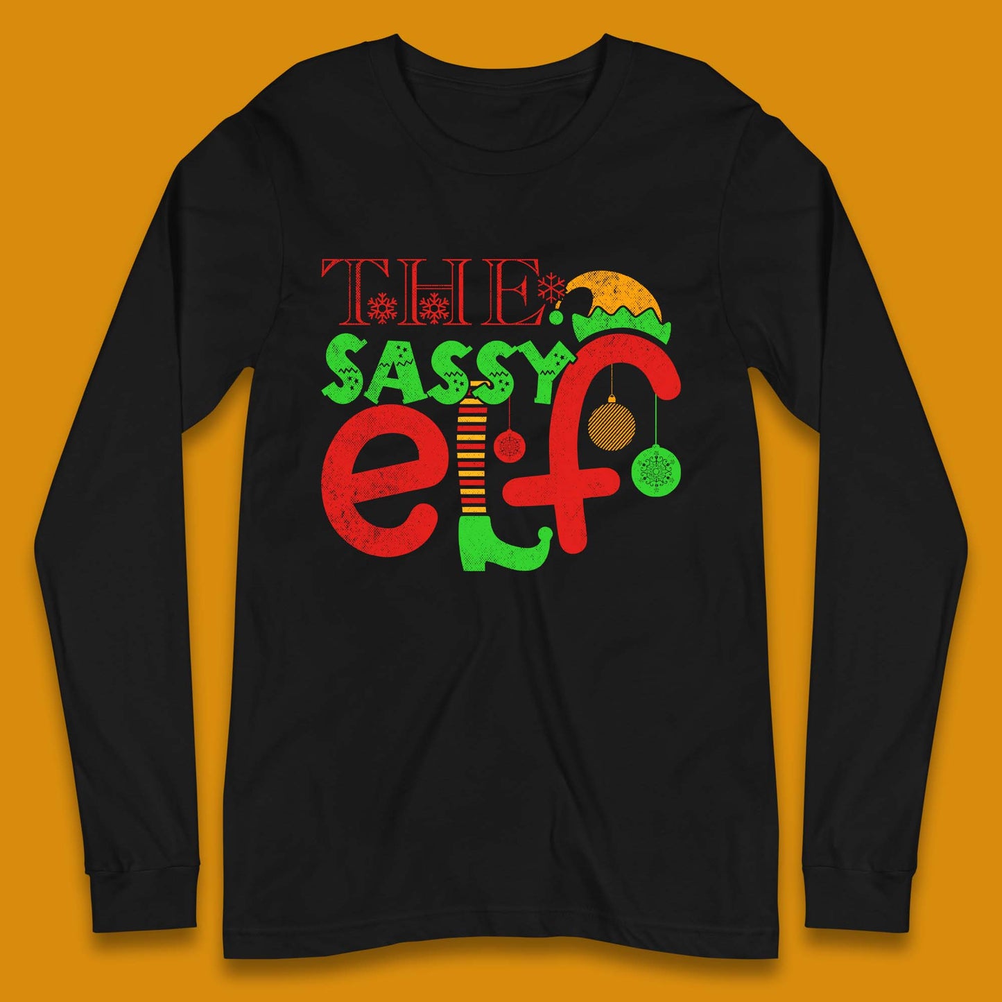 The Sassy Elf Christmas Long Sleeve T-Shirt