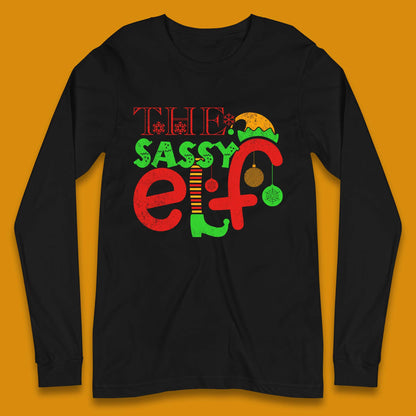 The Sassy Elf Christmas Long Sleeve T-Shirt
