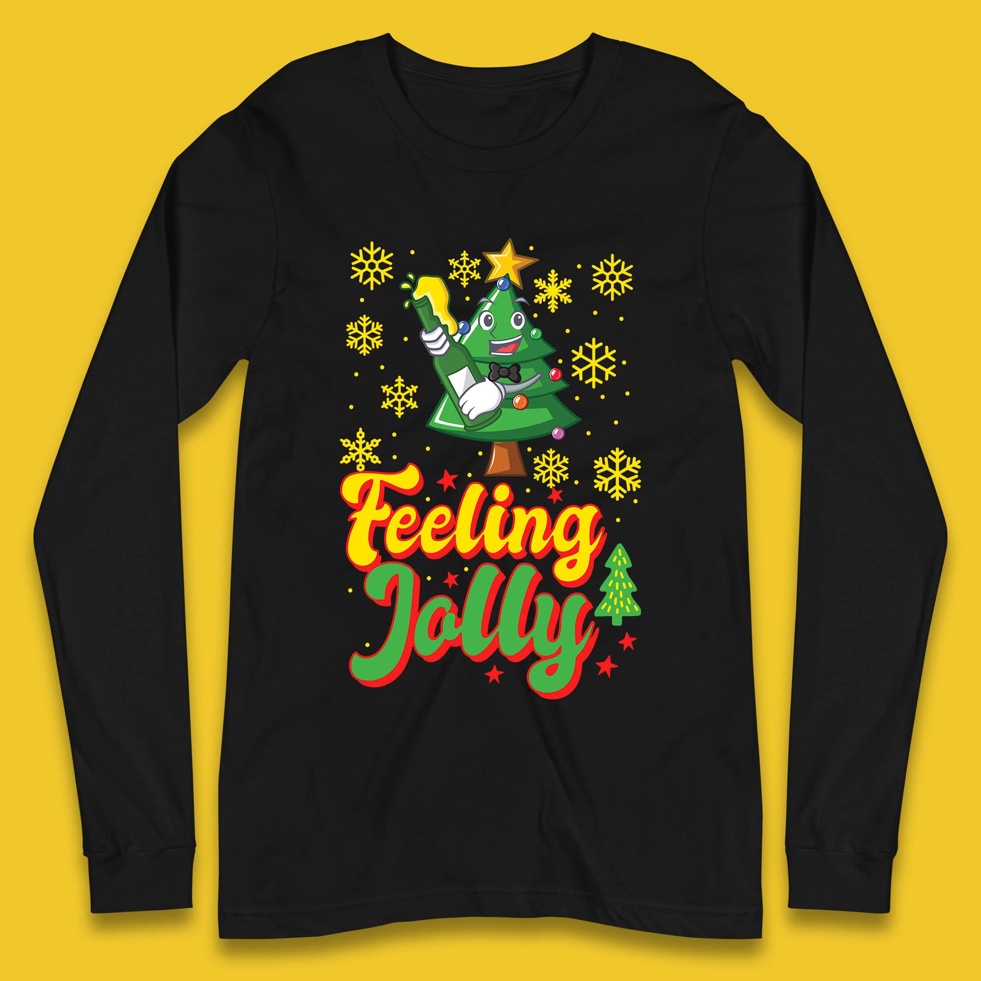 feeling jolly christmas beer long sleeve t shirt