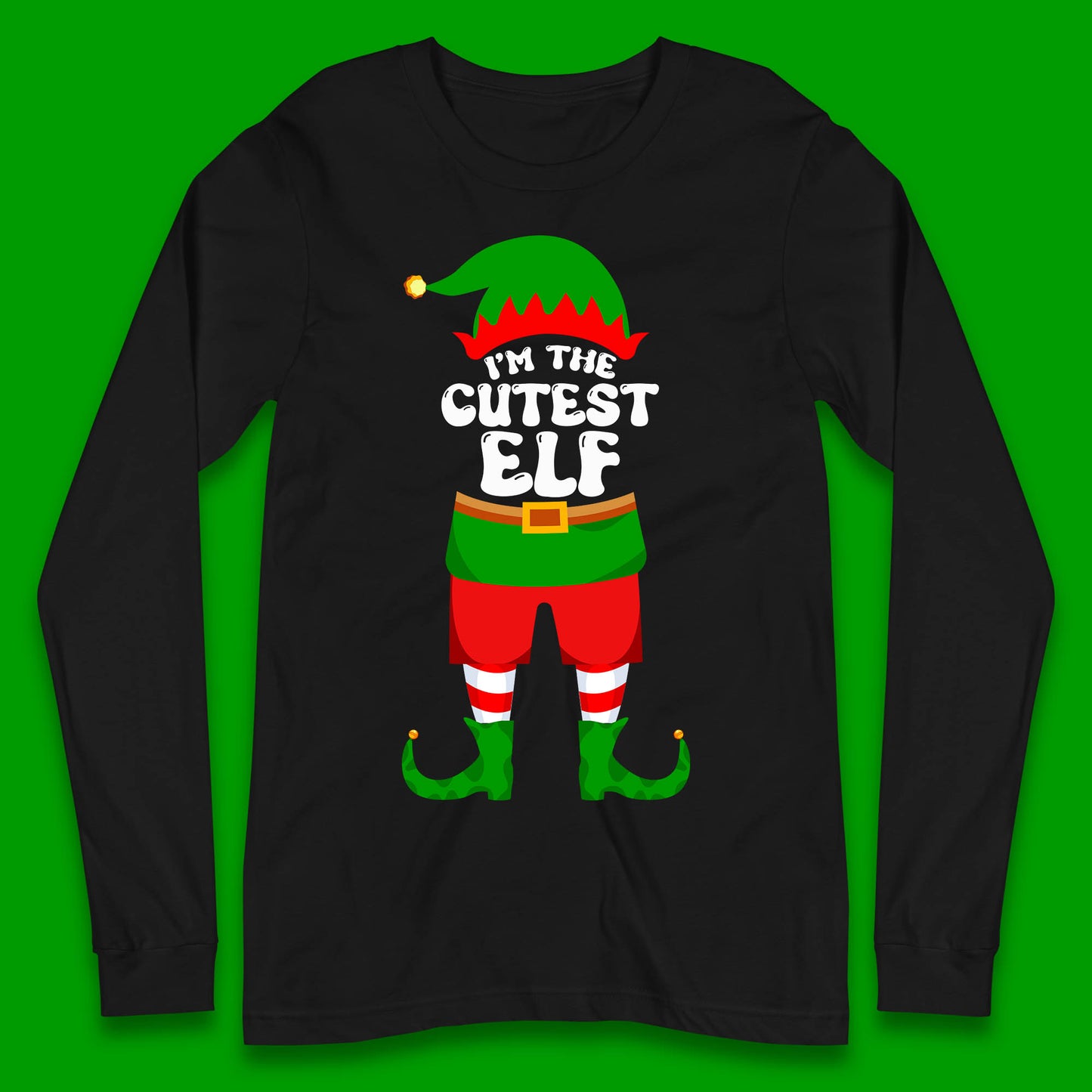 im the cutest elf christmas long sleeve t shirt