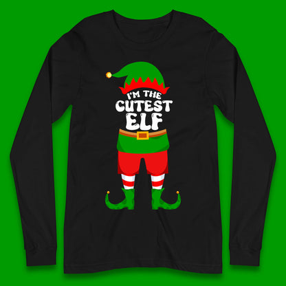 im the cutest elf christmas long sleeve t shirt