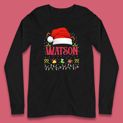 christmas santa claus hat long sleeve t shirt