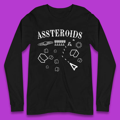Assteroids Video Game Long Sleeve T-Shirt