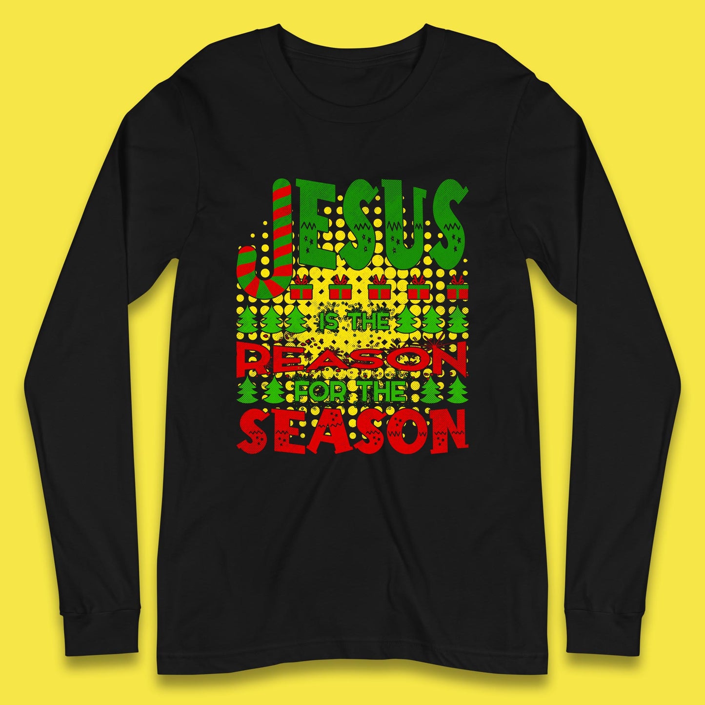 christmas jesus long sleeve t shirt
