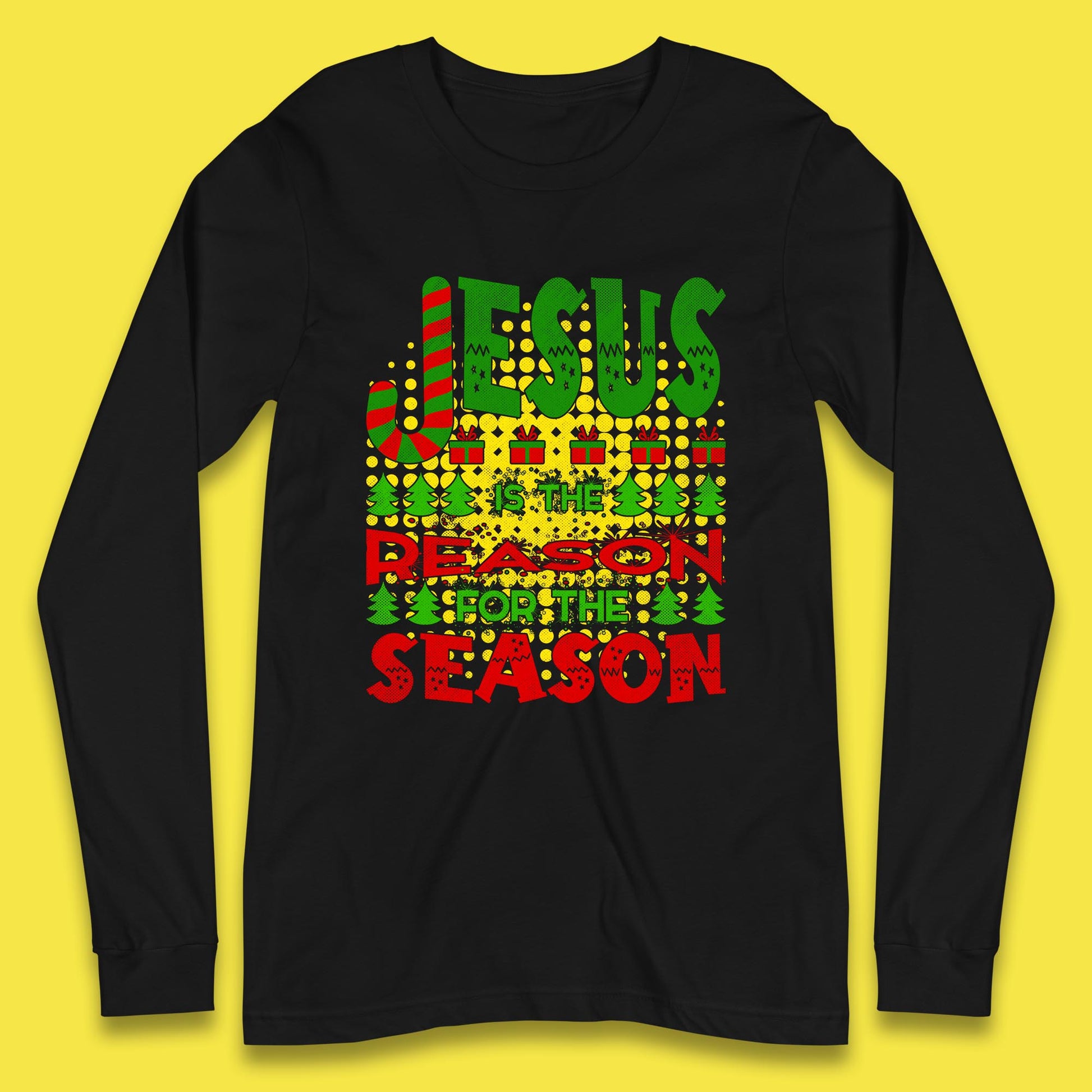 christmas jesus long sleeve t shirt