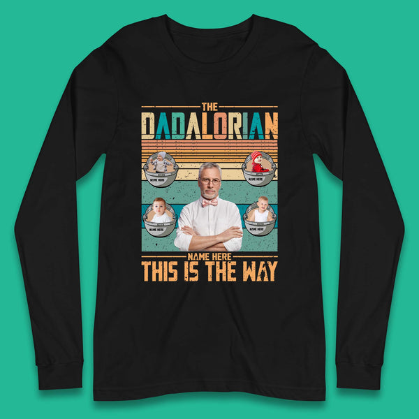 Personalised The Dadalorian Long Sleeve T-Shirt