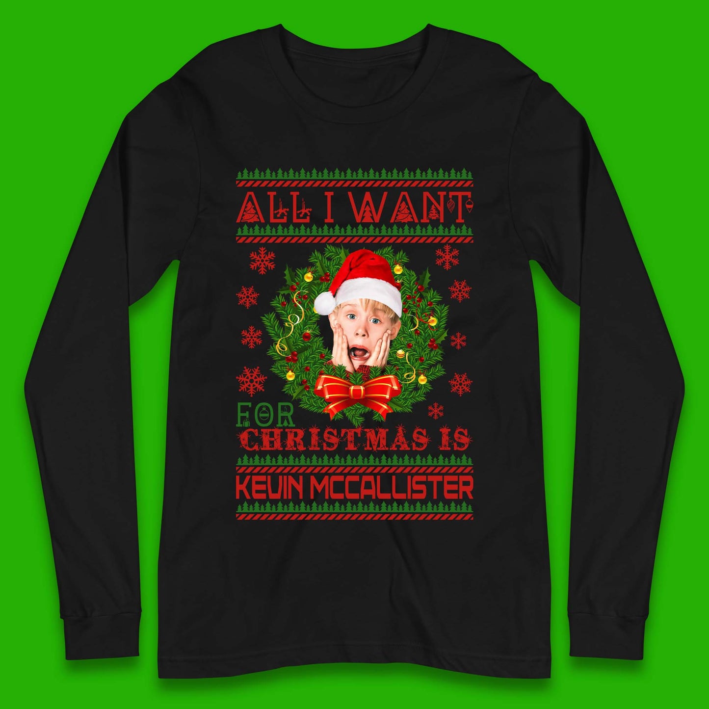 Kevin McCallister Christmas Long Sleeve T-Shirt