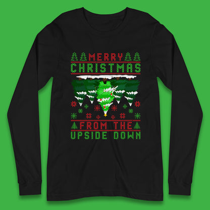 merry christmas from the upside down tree t shirt
