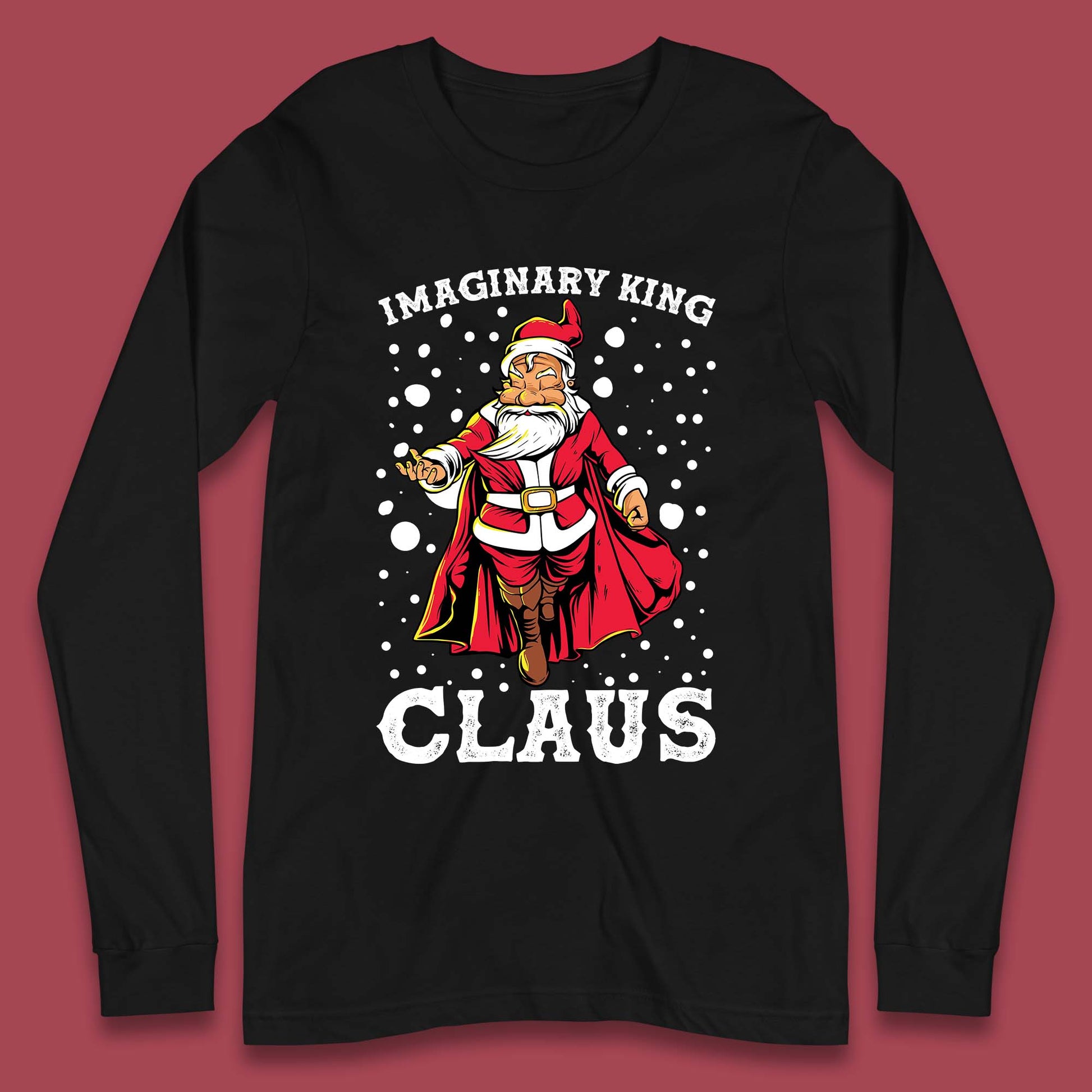 imaginary king santa christmas long sleeve t shirt
