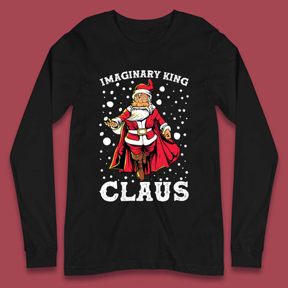 imaginary king santa christmas long sleeve t shirt
