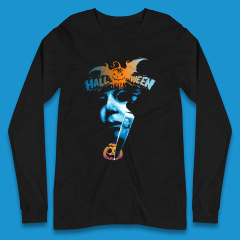 Michael Myers Halloween Laurie Halloween Take A Knife Horror Movie Character Long Sleeve T Shirt