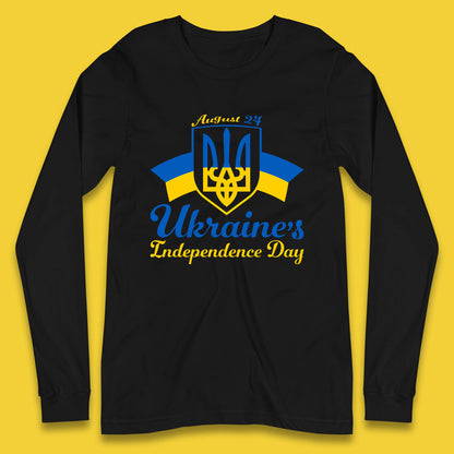 Ukraine's 24 August Ukraine Independence Day Proud Ukrainian Long Sleeve T Shirt