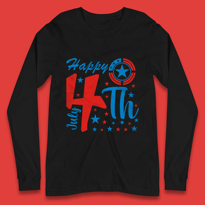 Happy 4th July United States Of America Independence Day Patriotic Celebration Fourth Of July Long Sleeve T Shirt