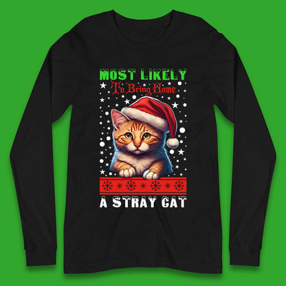 Stray Cat Christmas Long Sleeve T-Shirt
