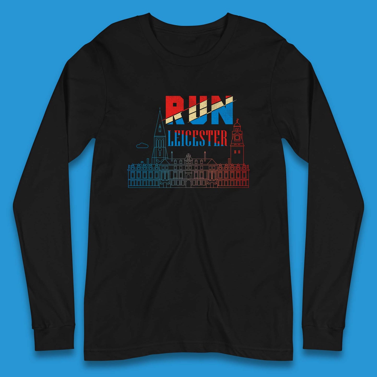 Run Leicester Festival - Souvenir Race Leicester Running Long Sleeve T Shirt