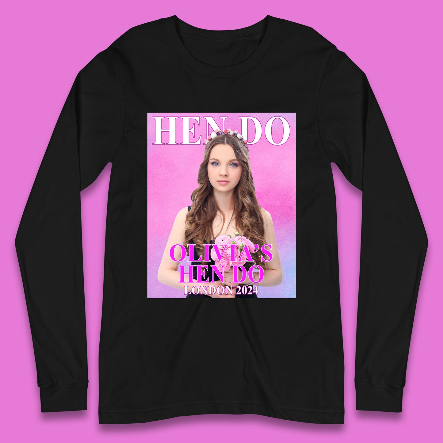 Custom Hen Party Long Sleeve T-Shirt