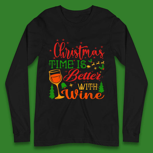 Christmas Wine Long Sleeve T-Shirt