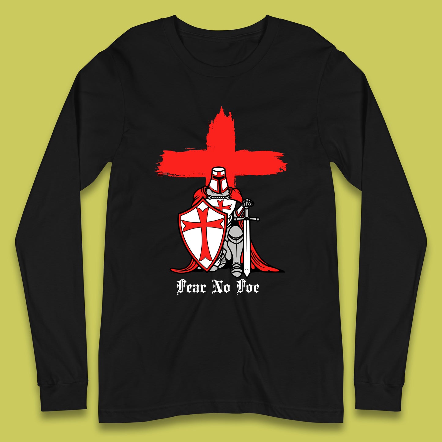 Fear No Foe St George's Day Long Sleeve T-Shirt