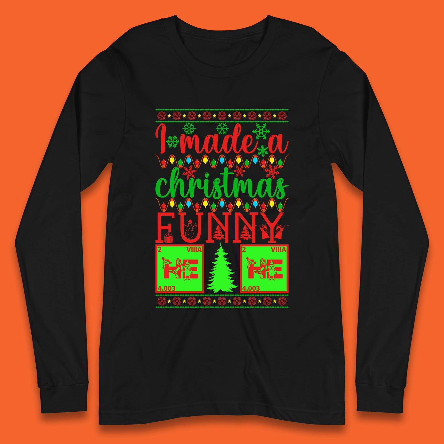 periodic table long sleeve t shirt