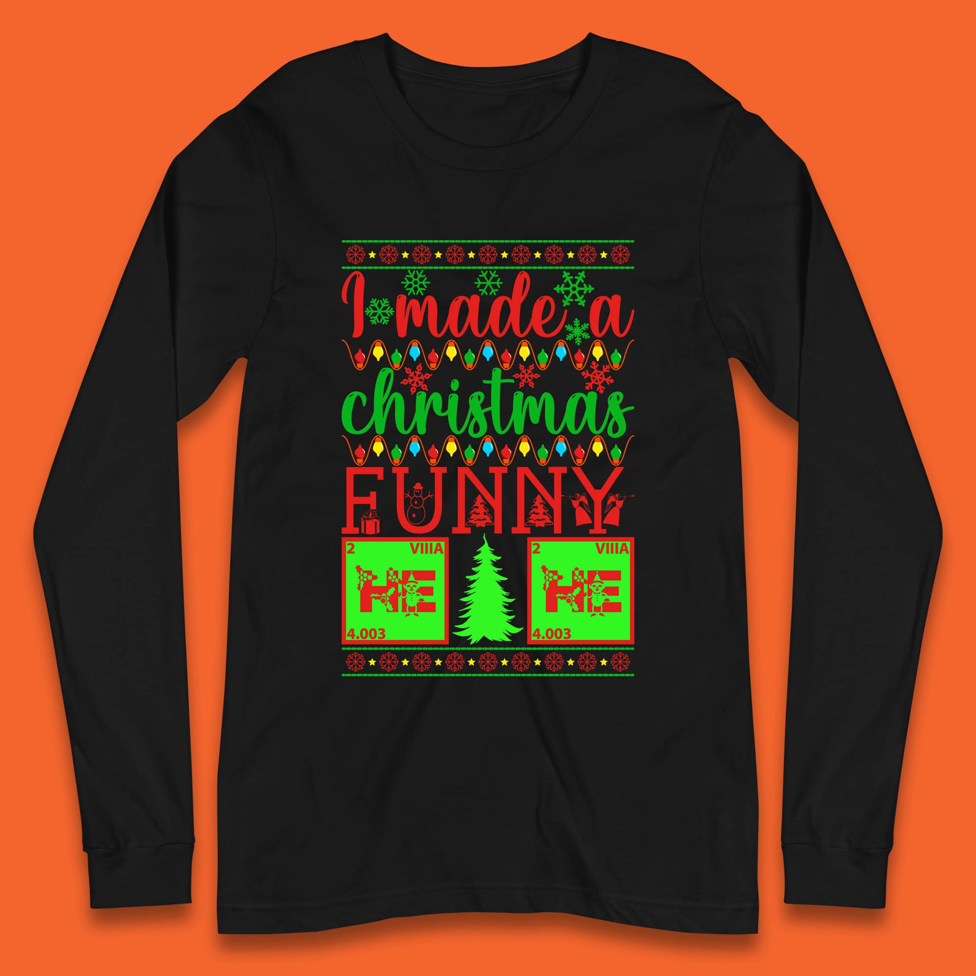 periodic table long sleeve t shirt