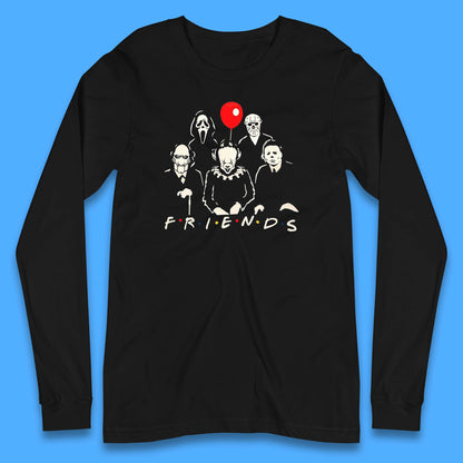 Halloween Friends Horror Movie Killers Characters Halloween Villians Long Sleeve T Shirt