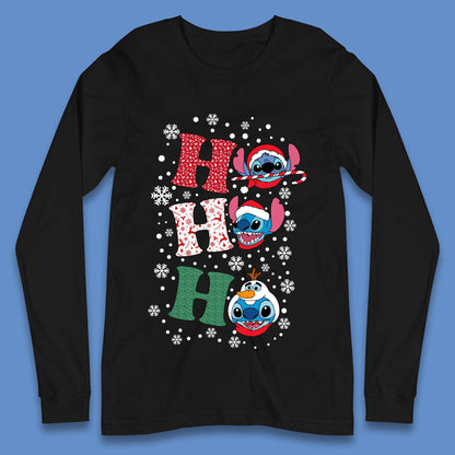 Ho Ho Ho Stitch Christmas Long Sleeve T-Shirt