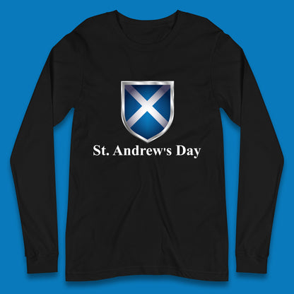 St. Andrew's Day Scotland Flag Scottish Flag Proud to be Scottish Feast of Saint Andrew Long Sleeve T Shirt