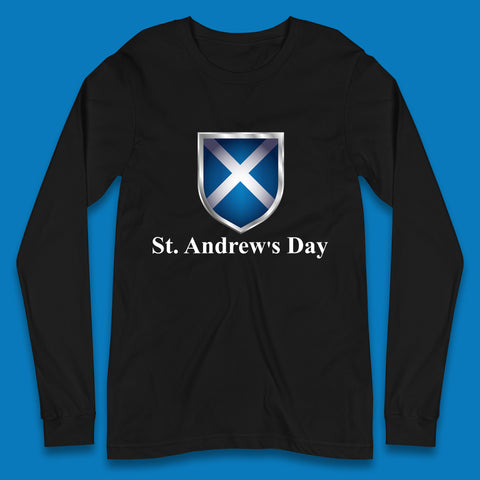 St. Andrew's Day Scotland Flag Scottish Flag Proud to be Scottish Feast of Saint Andrew Long Sleeve T Shirt