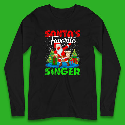 christmas dabbing santa long sleeve t shirt