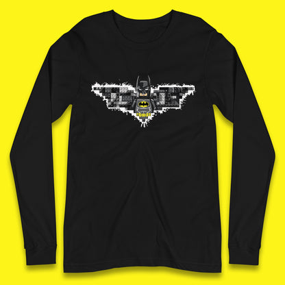 The Lego Batman Movie Superhero Building Bricks Block DC Comics Batman Master Builder Comic Book Character Long Sleeve T Shirt