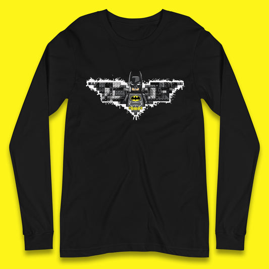 The Lego Batman Movie Superhero Building Bricks Block DC Comics Batman Master Builder Comic Book Character Long Sleeve T Shirt