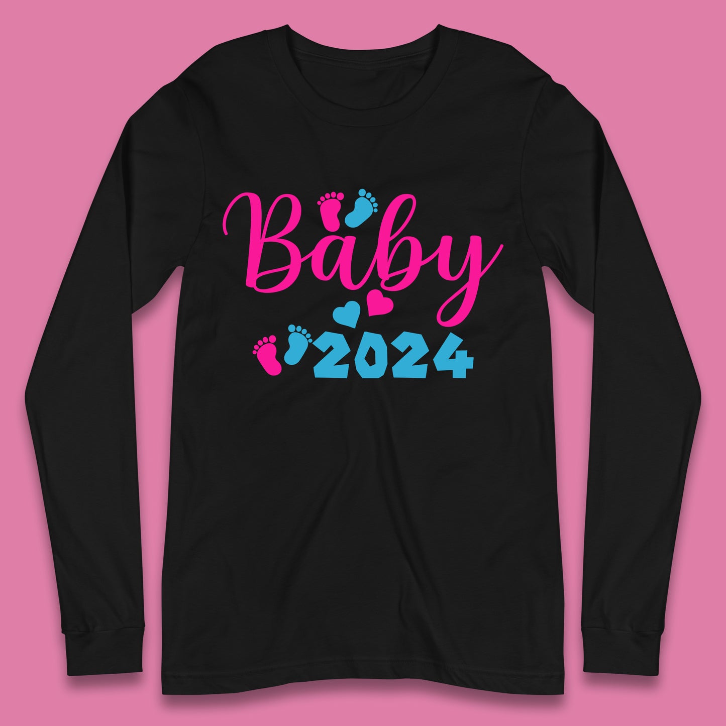 Baby 2024 Pregnancy Announcement Long Sleeve T-Shirt