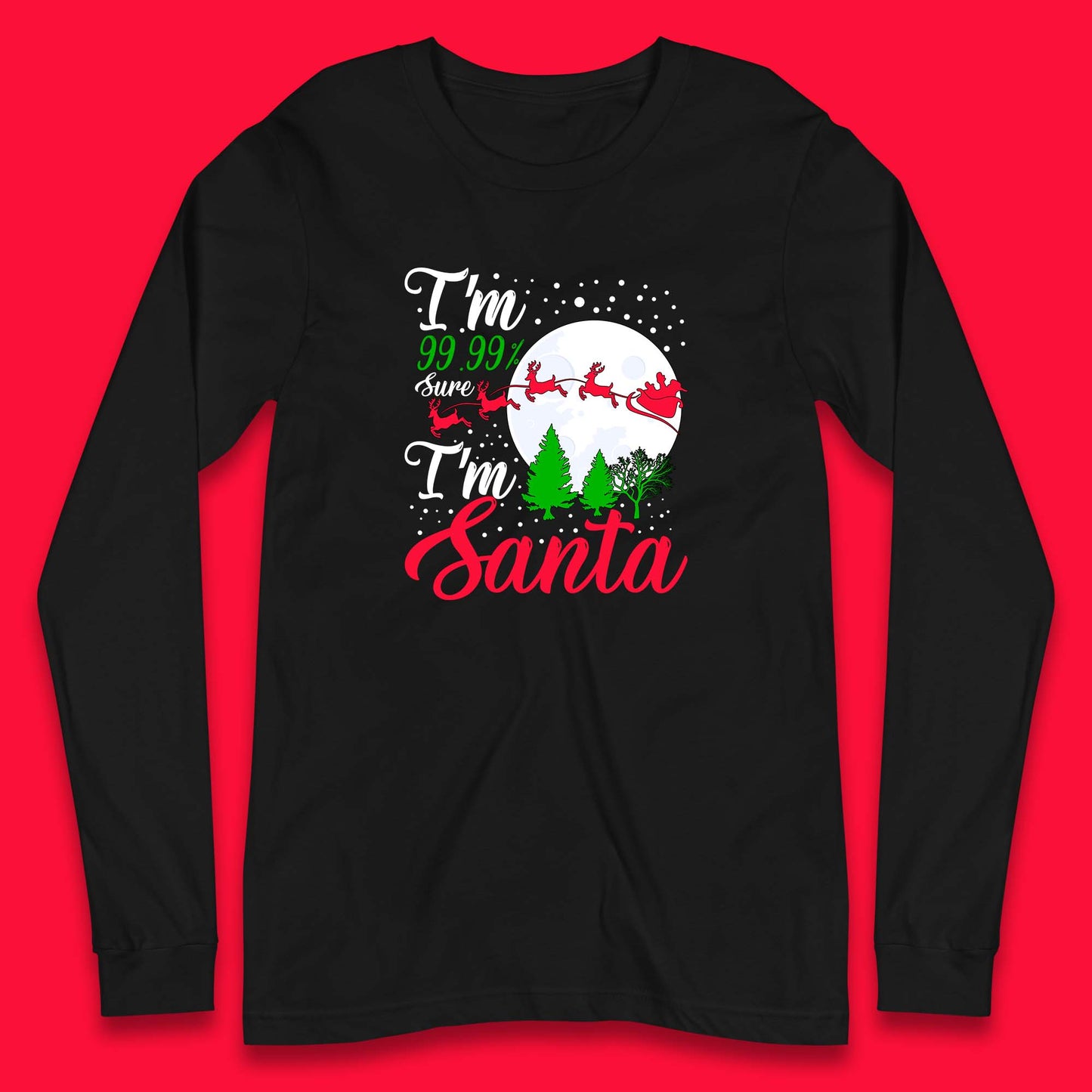 santa christmas long sleeve t shirt