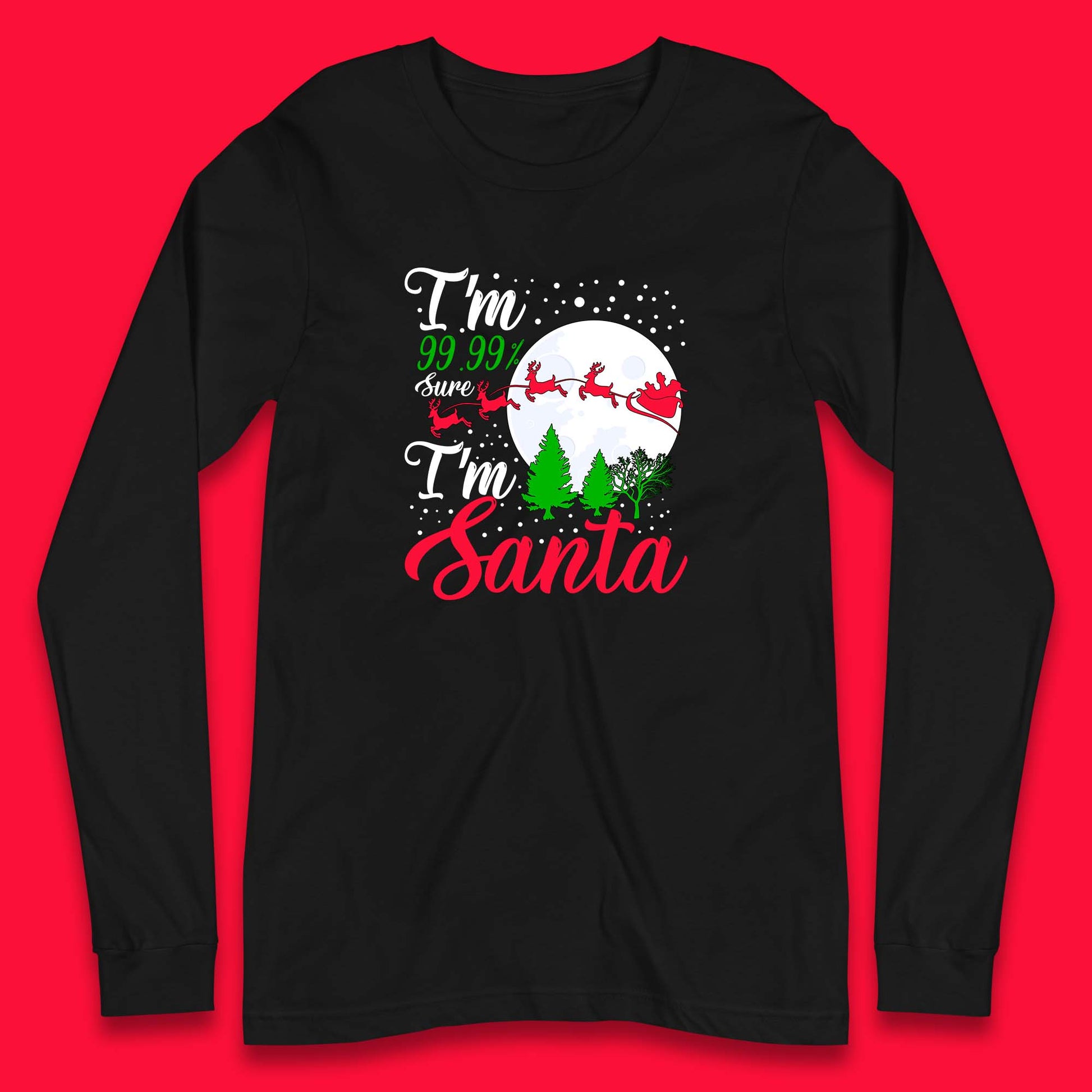santa christmas long sleeve t shirt