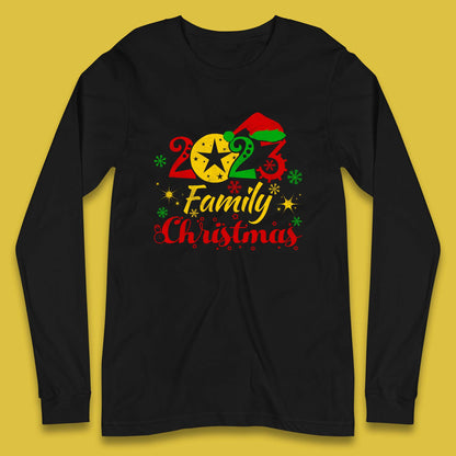 Family Christmas 2023 Christmas Matching Family Costume Xmas Long Sleeve T Shirt