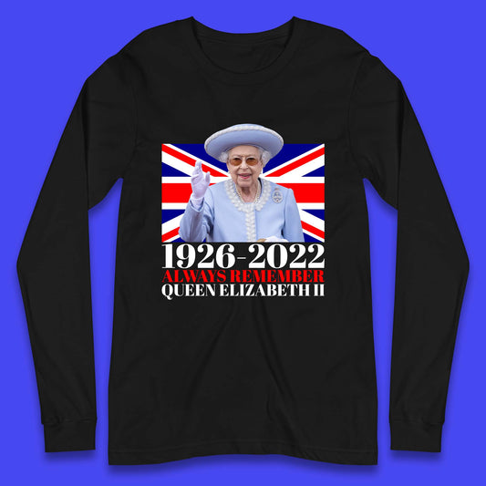 1926-2022 Queen Elizabeth II Long Sleeve T Shirt