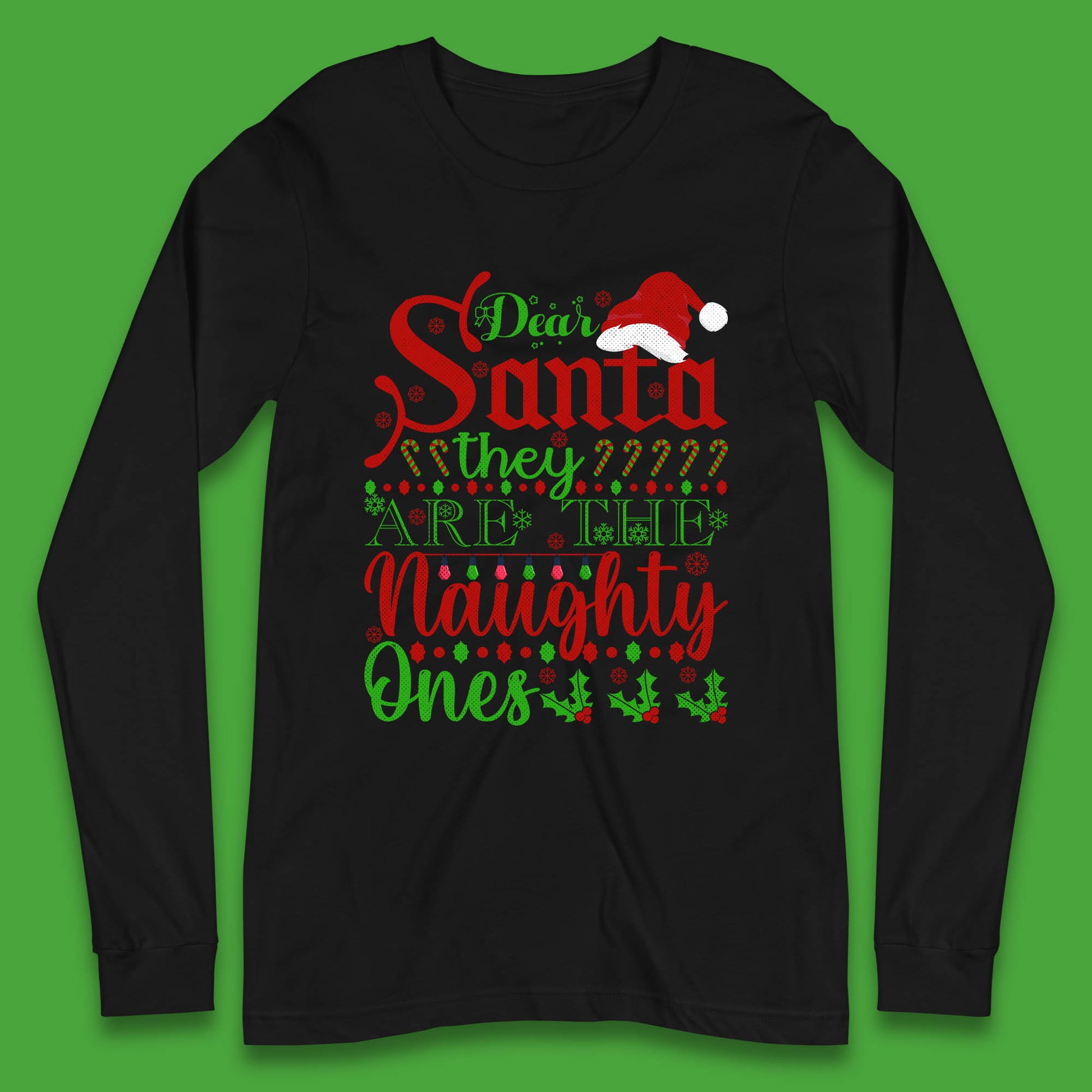 dear santa christmas long sleeve t shirt