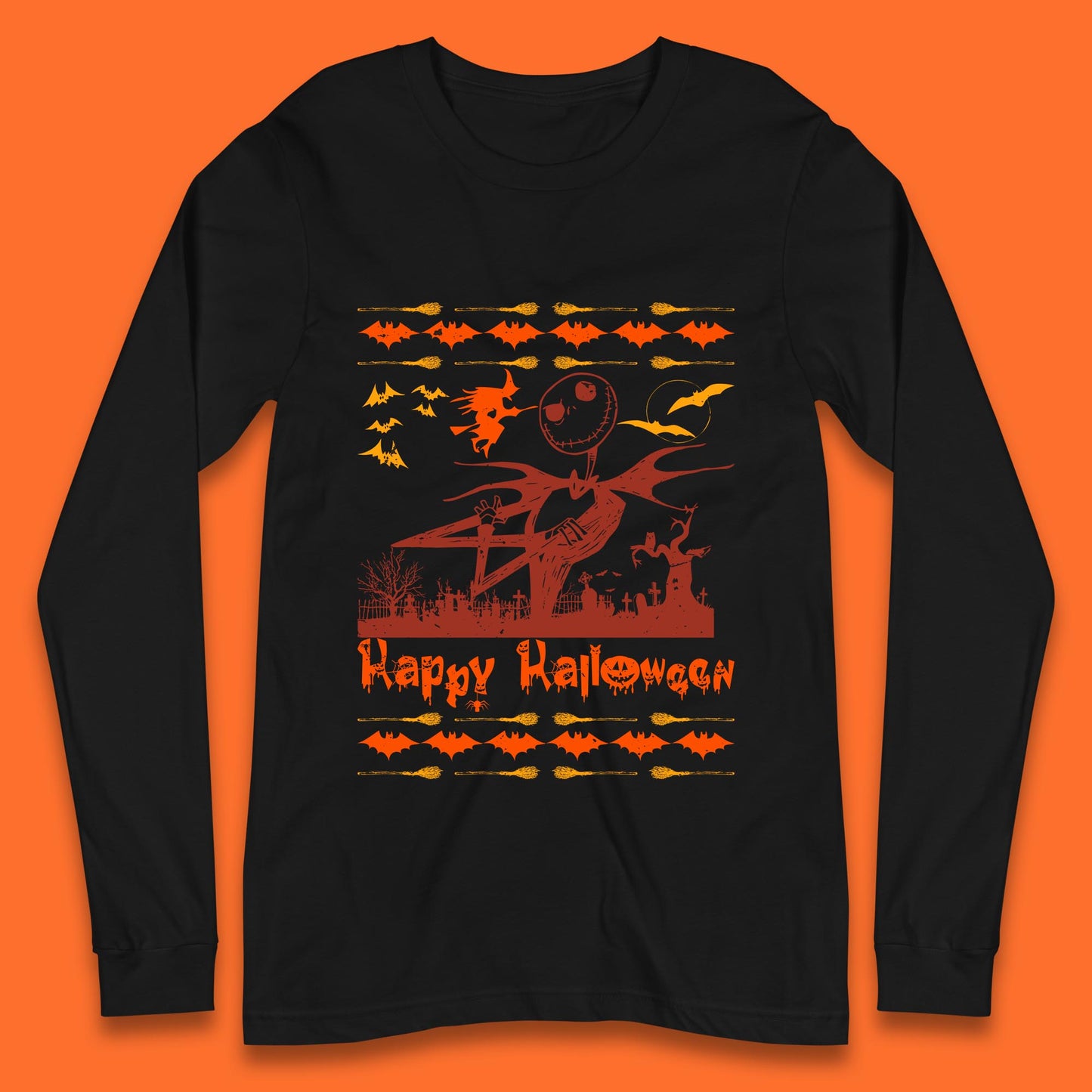 happy halloween long sleeve t shirt
